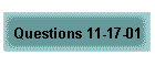 Questions 11-17-01